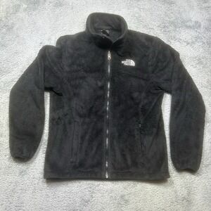 The North Face Osito Jacket Women's S Black Deep Pile Fleece Full Zip Fuzzy Cozy